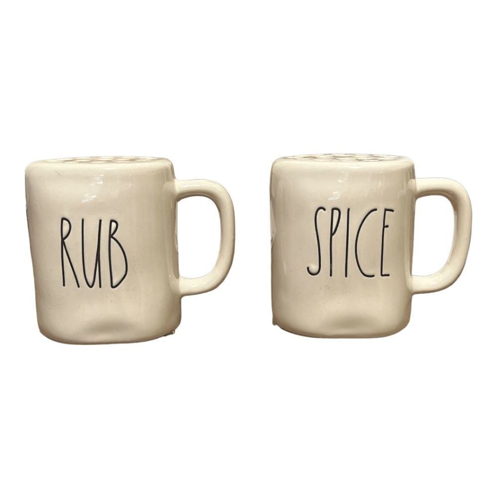 Rae Dunn SPICE and RUB shaker set